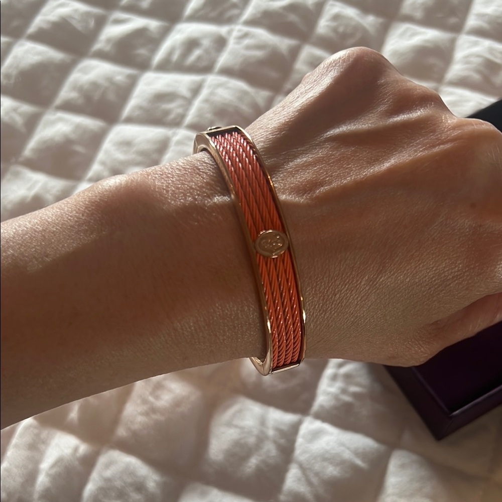 Charriol Gold Bangle Bracelet - Picture 13 of 15